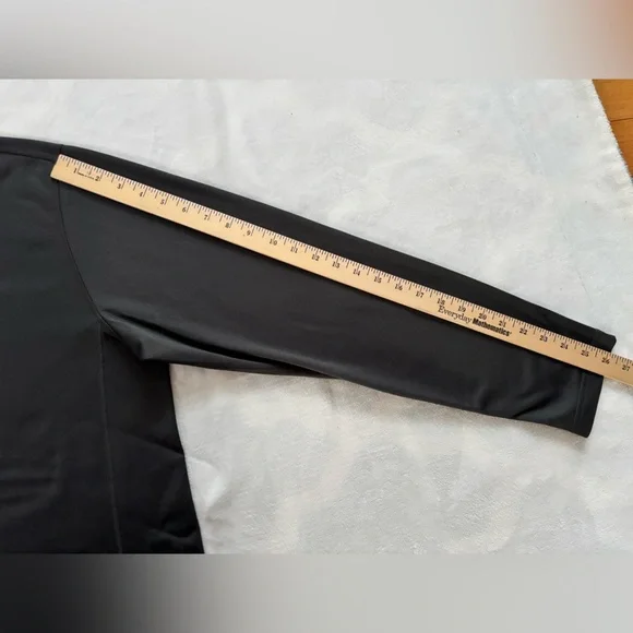 The North Face Sweatshirt Black Dark Gray Glacier Fleece 1/4 Zip Pullover XL - Picture 5 of 8